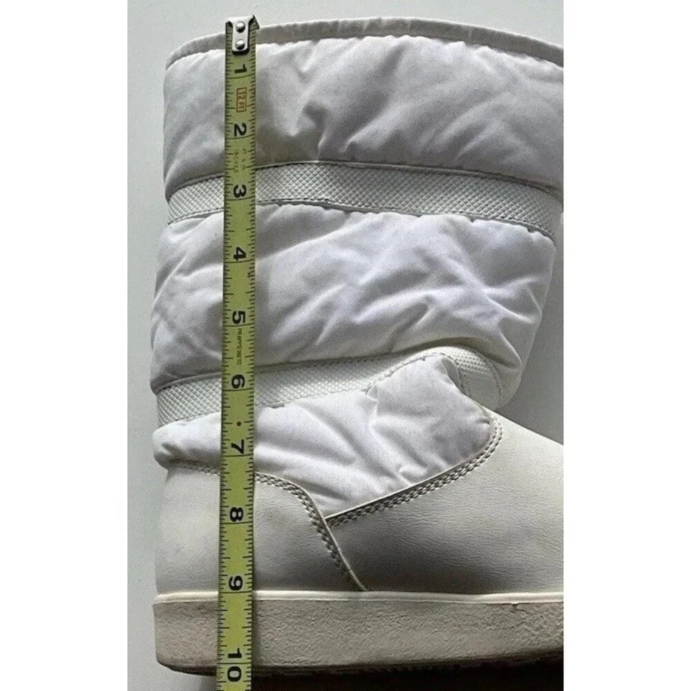 TECNICA Skandia White Fur Ski Boots Made Italy Women’s Size 6.5/ 37 EU